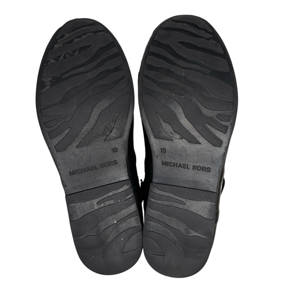 Michael Kors Short Black Tweed Neoprene Rainboots Size 10 - Picture 9 of 9